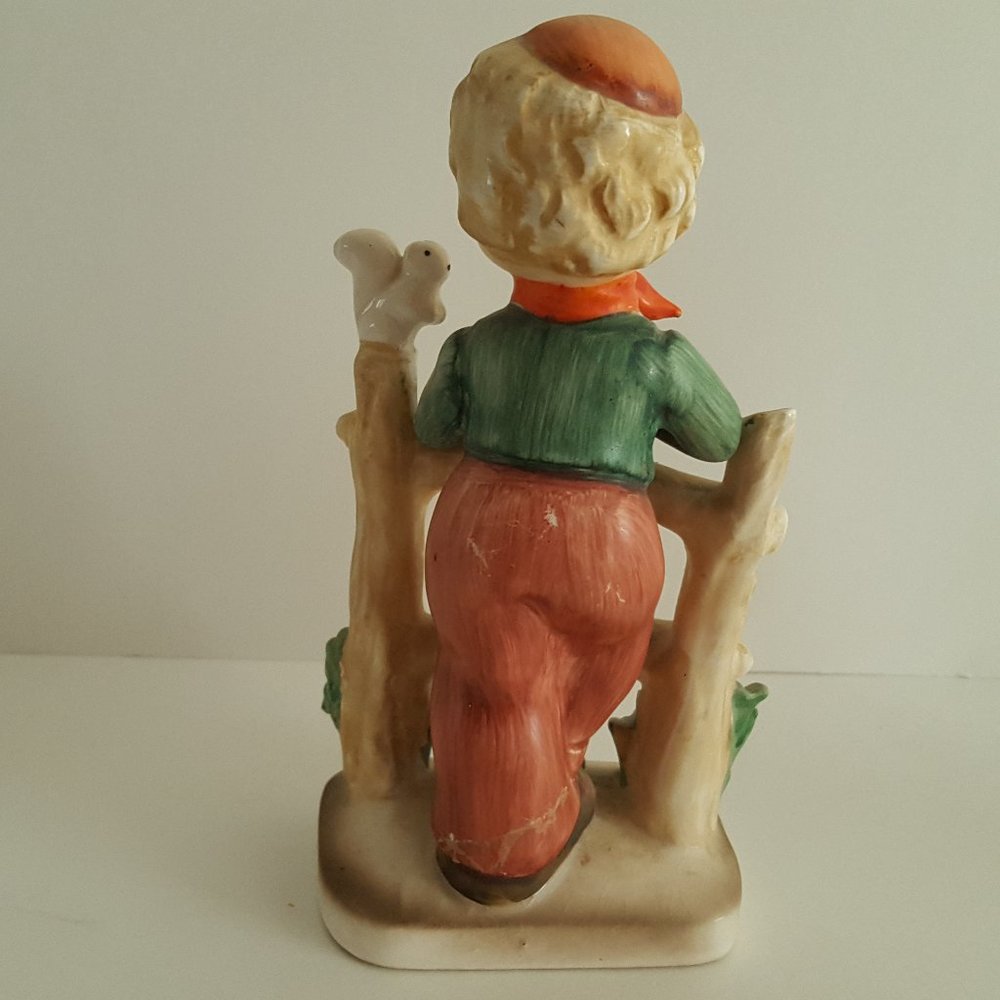Collectible Figurines Boy with Squirrel, Girl with Duck Japan "As Is" PLS READ - Picture 8 of 16